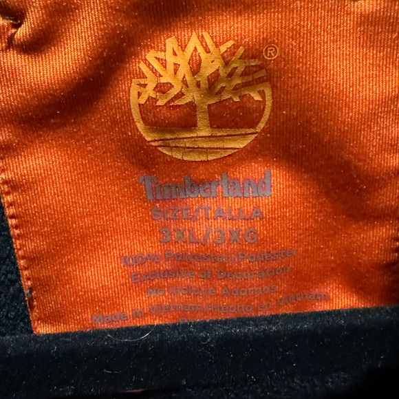 Timberland 3XL Tall Quarter Zip Pullover Black Fleece Lined Athletic Jacket - Picture 2 of 4